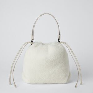 Brunello Cucinelli Fleecy Wool/Cashmere Bag.